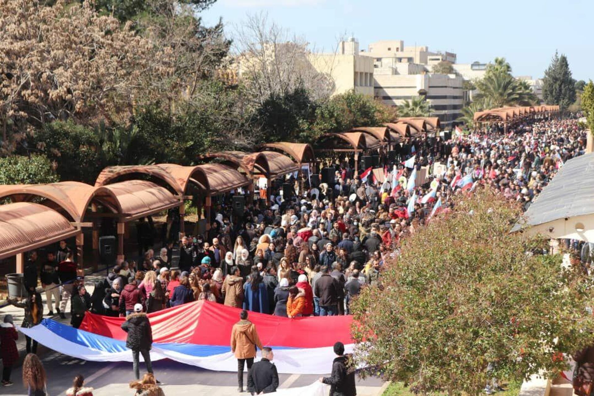 مظاهرات طلابية في حمص: مع روسيا لكبح النازية وإعادة التوازن العالمي وتصحيح التاريخ
 - سبوتنيك عربي, 1920, 08.03.2022