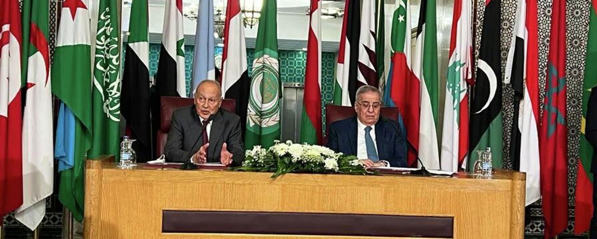 الأمين العام لجامعة الدول العربية أحمد أبو الغيط خلال اجتماع وزراء الخارجية العرب بالقاهرة - سبوتنيك عربي, 1920, 09.03.2022