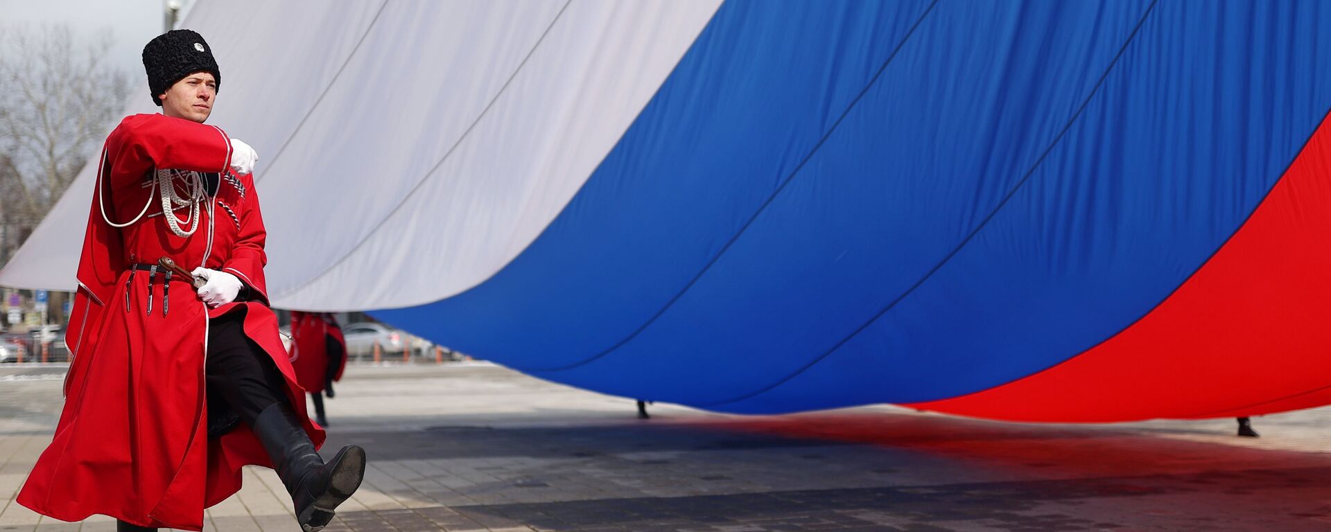 قوزاق حرس الشرف التابع لجيش كوبان في حفل رسمي لرفع علم روسيا في كراسنودار، روسيا 18 مارس 2022 - سبوتنيك عربي, 1920, 25.06.2023