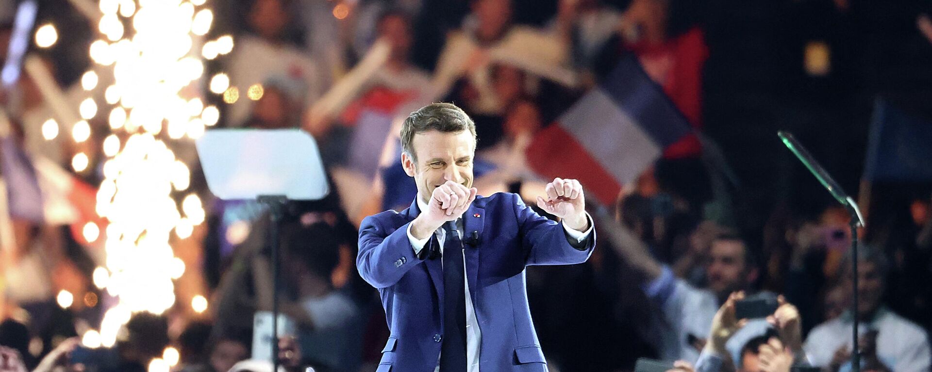 الانتخابات الرئاسية الفرنسية 2022  - الرئيس الفرنسي الحالي إيمانويل ماكرون، 2 أبريل 2022 - سبوتنيك عربي, 1920, 11.04.2022