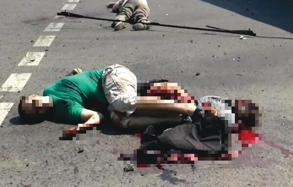 22 أغسطس/ آب 2014، لوغانسك. ضحايا مدنيون نتيجة قصف قوات الجيش الأوكراني. - سبوتنيك عربي