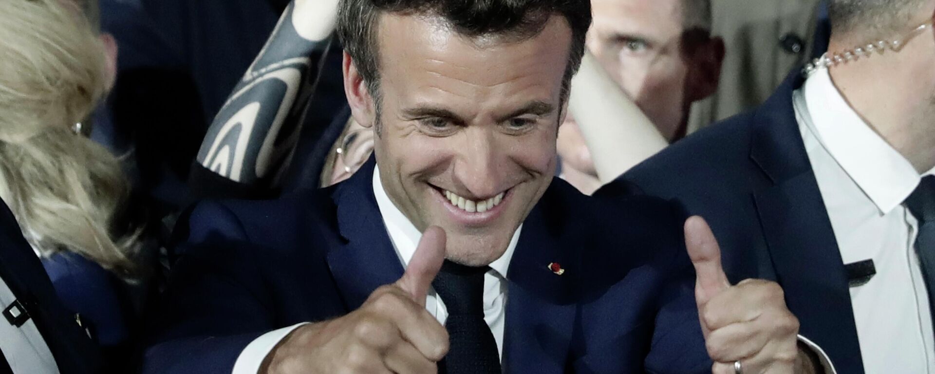 الانتخابات الرائاسية الفرنسية  - فوز إيمانويل ماكرون في الانتخابات، فرنسا 24 أبريل 2022 - سبوتنيك عربي, 1920, 14.12.2022