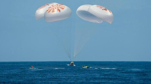 بعثة مركبة كرو دراجون التابعة لشركة سبايس إكس تعود إلى الأرض 25 أبريل 2022 - سبوتنيك عربي