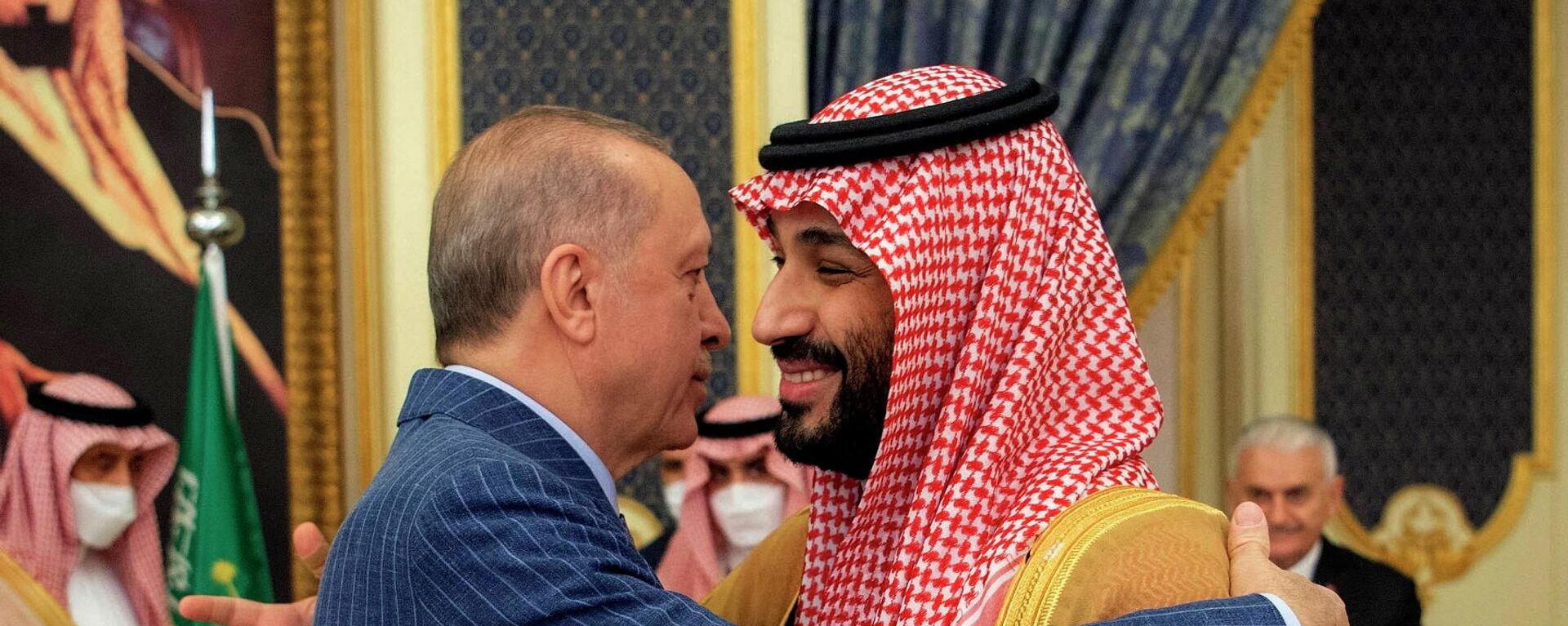 ولي العهد السعودي، الأمير محمد بن سلمان، يستقبل الرئيس التركي، رجب طيب أردوغان، السعودية، 29 نيسان/ أبريل 2022 - سبوتنيك عربي, 1920, 19.05.2022