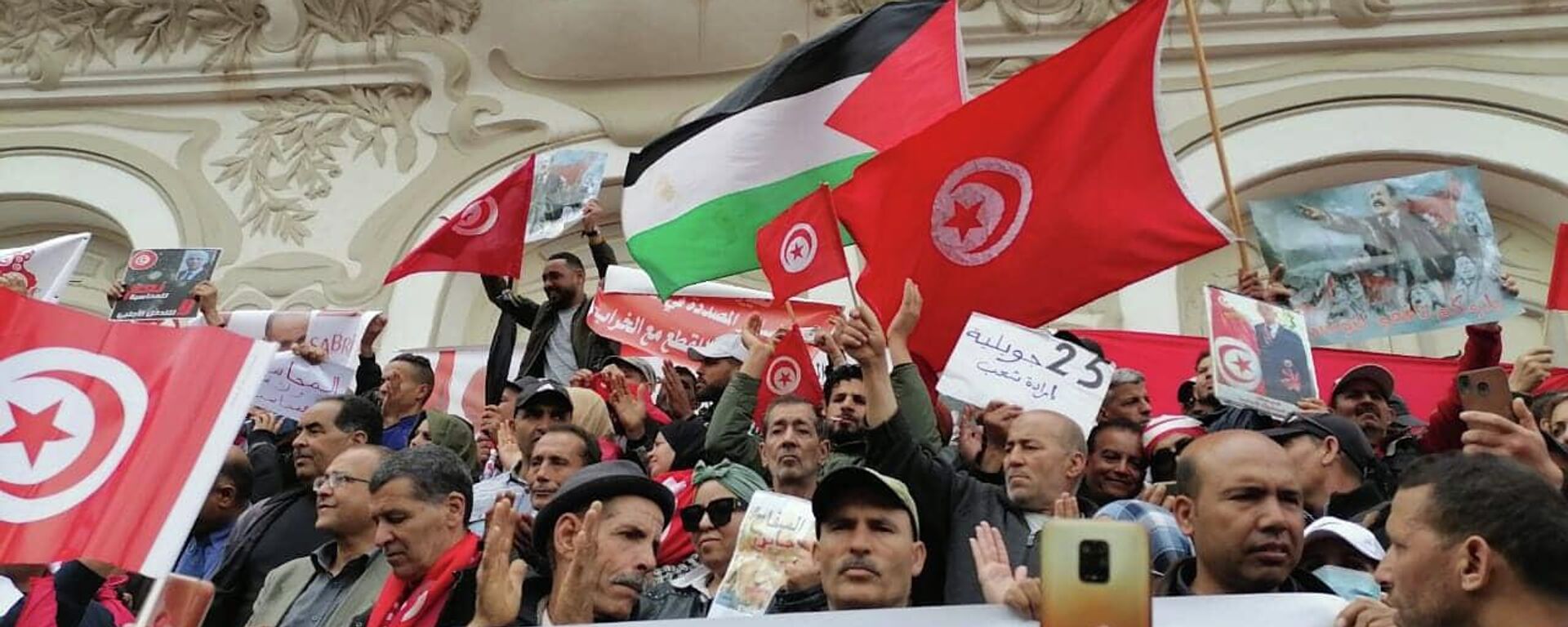 حراك داعم للرئيس التونسي قيس سعيد الأحد 8 مايو - سبوتنيك عربي, 1920, 30.03.2023