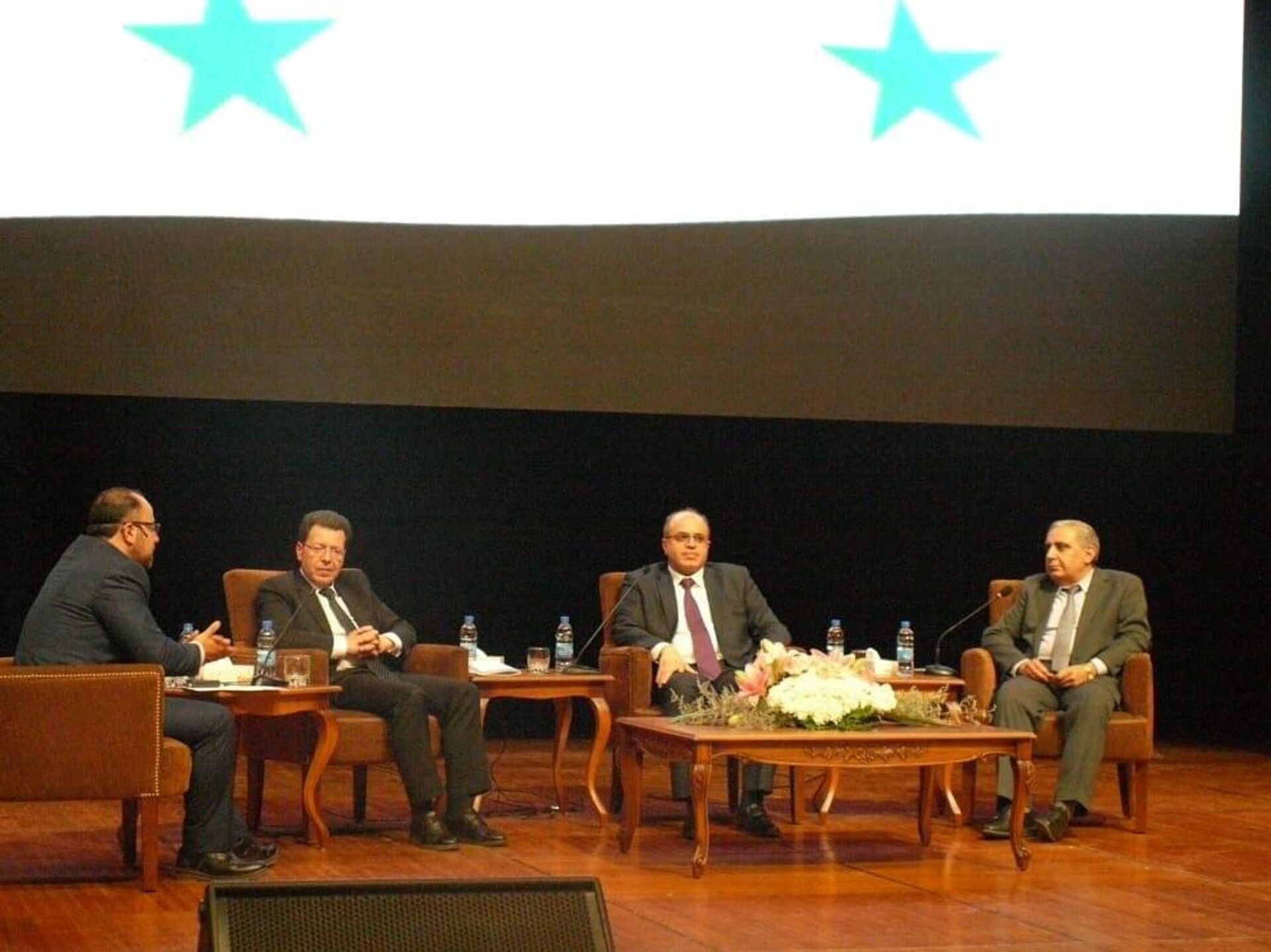 العاصمة السورية دمشق، فعاليات أعمال مؤتمر الاستثمار تحت شعار آفاق ورؤى الاستثمار في مرحلة إعادة الإعمار - سبوتنيك عربي, 1920, 26.05.2022