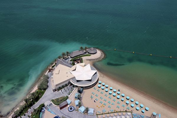 صورة تظهر منظر فندق "هيلتون الدوحة" (Hilton Doha Hotel) في العاصمة الدوحة، قطر 30 مايو/أيار 2022. - سبوتنيك عربي