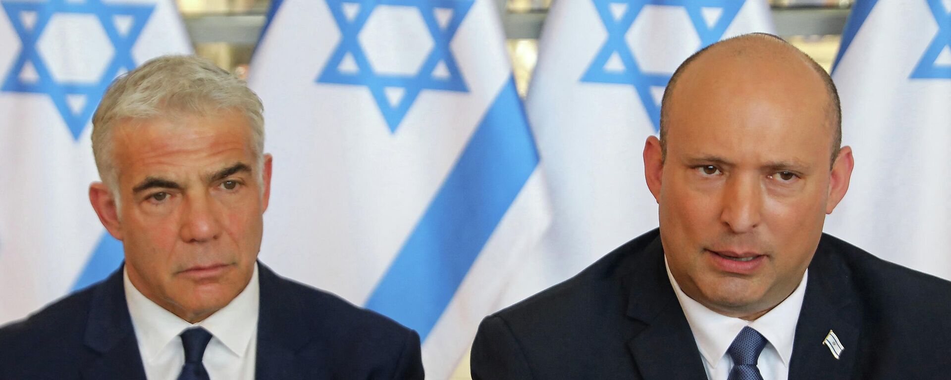 رئيس الحكومة الإسرائيلية نفتالي بينيت مع وزير الخارجية الإسرائيلي يائير لابيد - سبوتنيك عربي, 1920, 17.11.2023