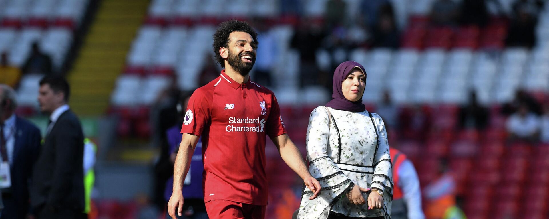 محمد صلاح مع زوجته في عام 2019 - سبوتنيك عربي, 1920, 21.06.2022