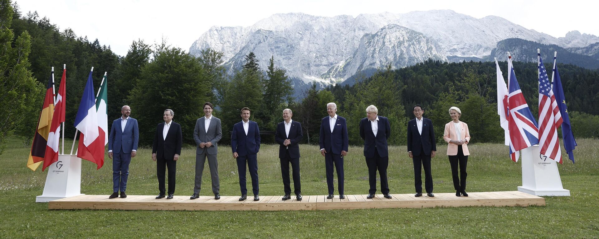 Мировые лидеры на саммите G7 в Баварии - سبوتنيك عربي, 1920, 28.06.2022