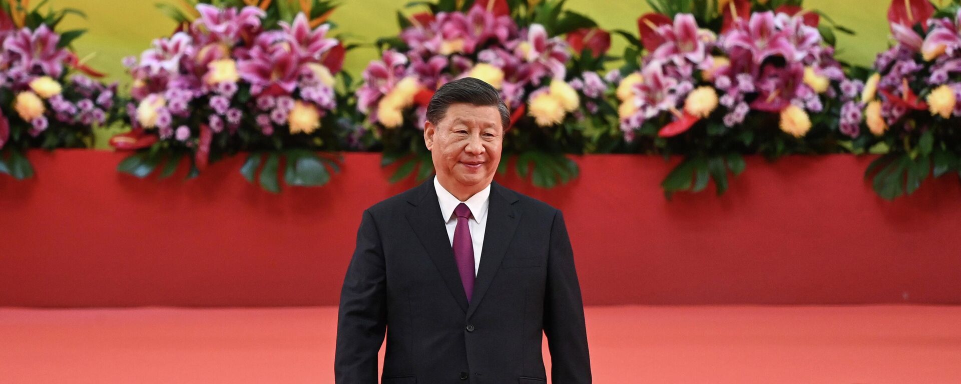رئيس الصين شي جي بينغ خلال مراسم تعيين الحكومة الجديدة في هونغ كونغ، 1 يوليو 2022 - سبوتنيك عربي, 1920, 15.06.2023