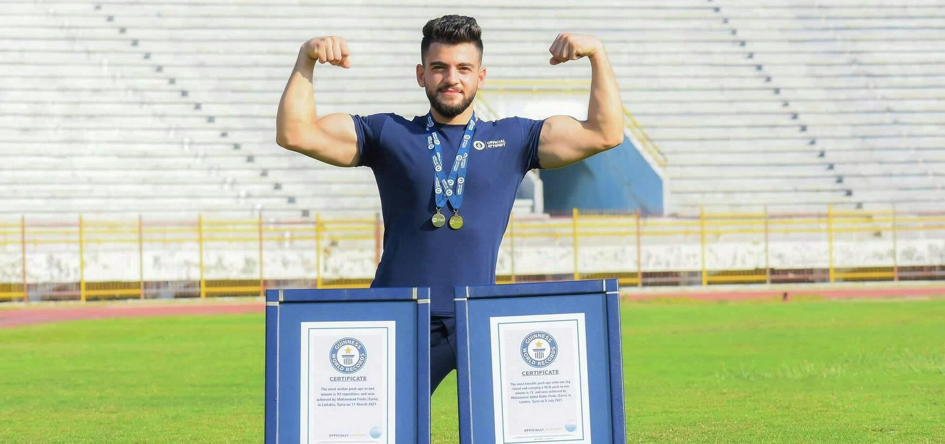 الرياضي السوري محمد فيضو يدخل موسوعة غينيس 14 مرة الرياضي السوري محمد فيضو يدخل موسوعة غينيس 14 مرة - سبوتنيك عربي, 1920, 05.07.2022