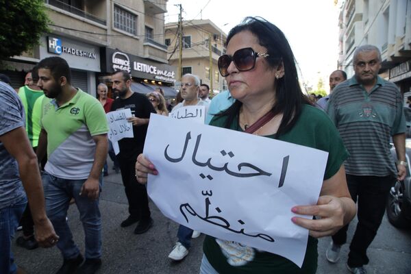 مسيرة بعنوان لن ندفع الثمن تجوب بيروت احتجاجا على تردي الأوضاع المعيشية - سبوتنيك عربي