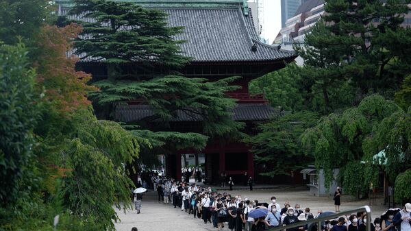 مراسم دفن رئيس الوزراء الياباني شينزو آبي في طوكيو، اليابان 12 يوليو 2022 - سبوتنيك عربي