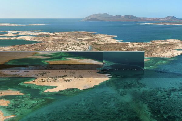 تُظهر صورة قدمتها نيوم السعودية لخطة تصميم الهياكل المتوازية التي يبلغ ارتفاعها 500 متر، والمعروفة مجتمعة باسم The Line، في قلب مدينة البحر الأحمر العملاقة نيوم،  26 يوليو 2022  - سبوتنيك عربي