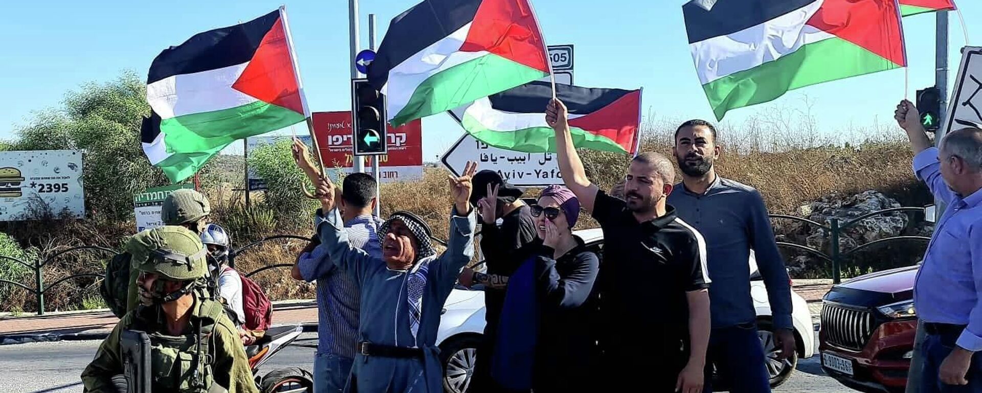 الجيش الإسرائيلي يقمع فعالية ضد الاستيطان في قرية حارس شمالي الضفة الغربية - سبوتنيك عربي, 1920, 28.08.2022