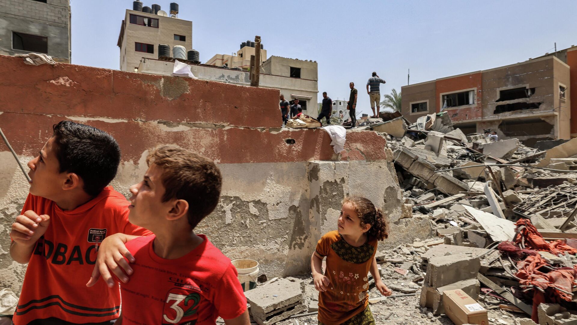 أثار قصف الطيران الحربي التابع للجيش الإسرائيلي على قطاع غزة، مدينة غزة 6 أغسطس 2022 - سبوتنيك عربي, 1920, 09.08.2022