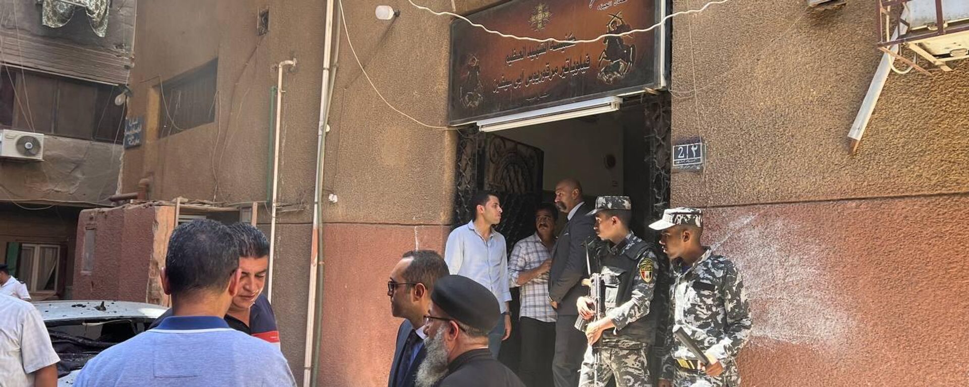حريق في كنيسة أي سيفين في إمبابة، الجيزة، القاهرة، 14 أغسطس/ آب 2022 - سبوتنيك عربي, 1920, 14.08.2022