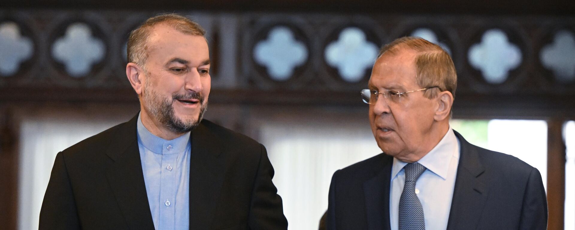 لقاء وزير الخارجية الروسي سيرغي لافروف مع نظيره الإيراني حسين أمير عبد اللهيان  في موسكو - سبوتنيك عربي, 1920, 31.08.2022