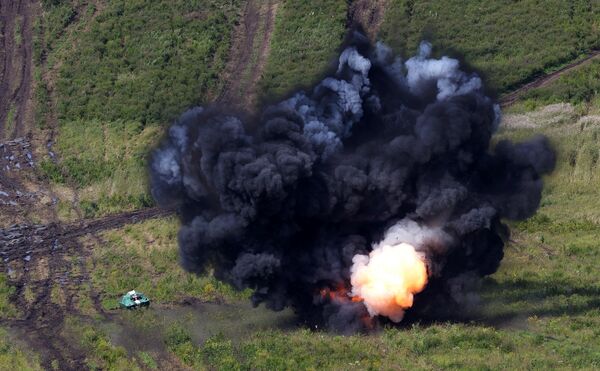 المعدات العسكرية خلال تدريبات القيادة والأركان الاستراتيجية فوستوك 2022 في ساحة تدريب سيرغييفسكي، 6 سبتمبر 2022 - سبوتنيك عربي