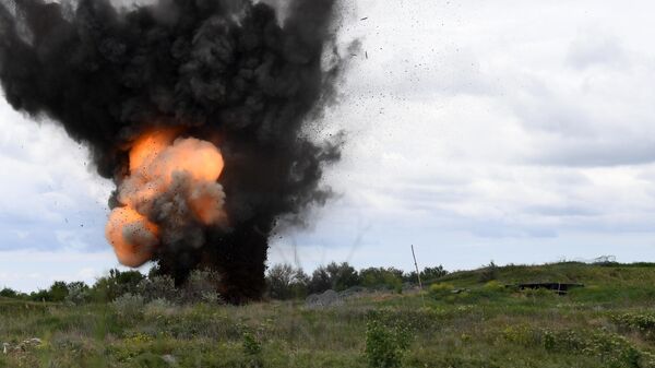 انفجار لغم زرعته القوات الأوكرانية في خيرسون - سبوتنيك عربي