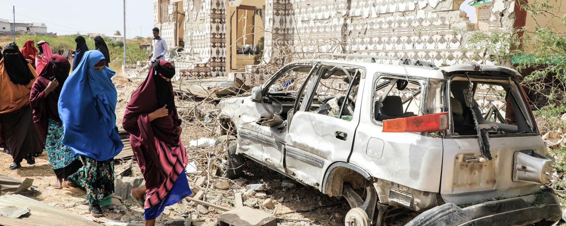 هجوم نفذه مقاتلو حركة الشباب على مركز للشرطة في ضواحي مقديشو - الصومال في فبراير 2022 - سبوتنيك عربي, 1920, 03.10.2022
