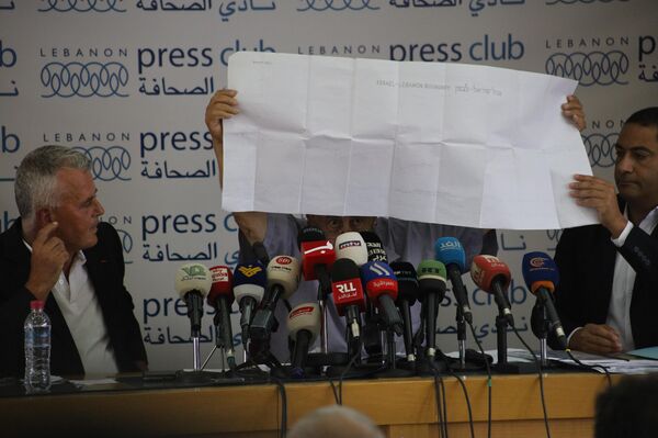 مؤتمر صحفي في بيروت يفند ملف الترسيم بين لبنان وإسرائيل - سبوتنيك عربي