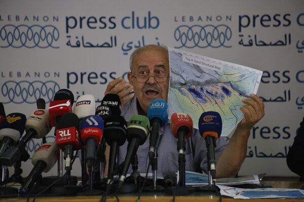 مؤتمر صحفي في بيروت يفند ملف الترسيم بين لبنان وإسرائيل - سبوتنيك عربي