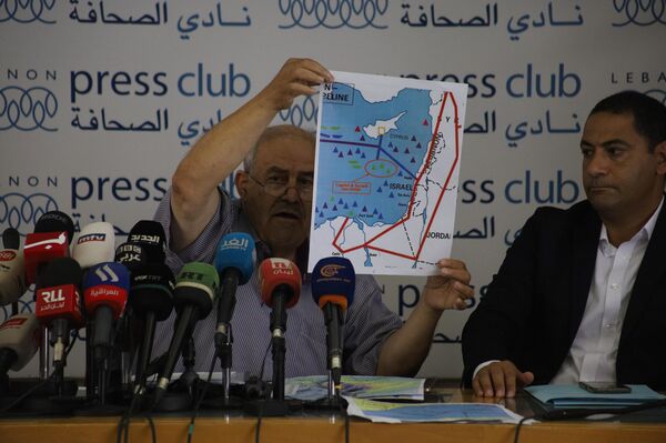 مؤتمر صحفي في بيروت يفند ملف الترسيم بين لبنان وإسرائيل - سبوتنيك عربي