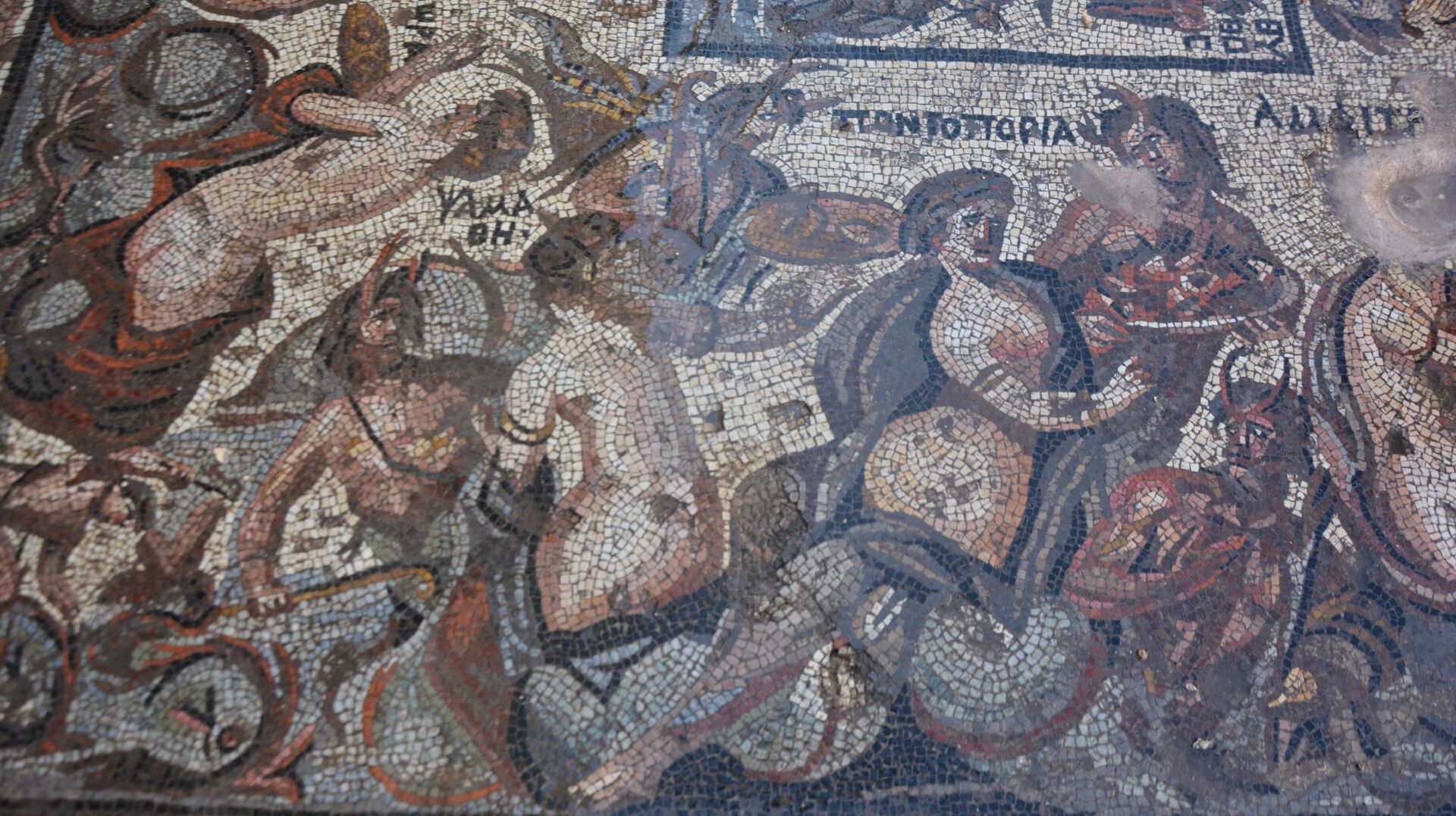 اكتشاف لوحة فسيفسائية، تعتبر الأندر عالمياً، في مدينة (الرستن الفوقاني) في محافظة حمص وسط سوريا - سبوتنيك عربي, 1920, 12.10.2022