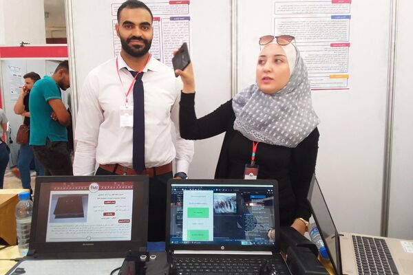 معرض الطلاب المتميزين الذي تقيمه كلية الهندسة الميكانيكية والكهربائية بجامعة دمشق تحت شعار: معاً للبناء والابتكار في موسمه الخامس للعام 2022. - سبوتنيك عربي