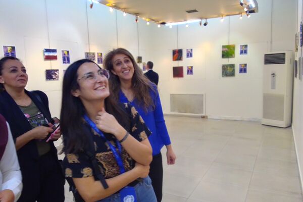 افتتاح المعرض التشكيلي ألوان الشفاء من تنظيم سفارة الفلبين في العاصمة السورية دمشق، 16 أكتوبر/ تشرين الأول 2022 - سبوتنيك عربي