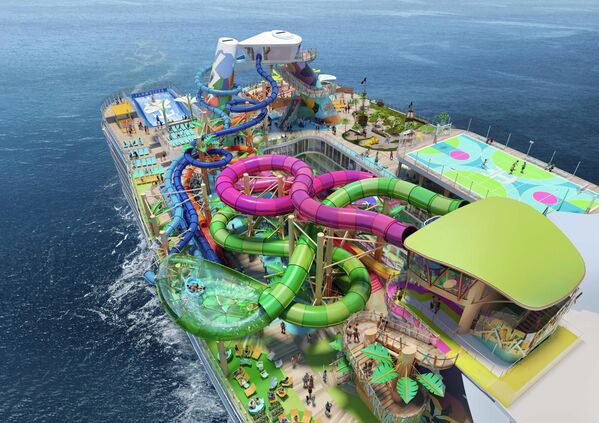 أكبر سفينة سياحية في العالم أيقونة البحار من شركة رويال كاريبيان انترناشيونال - سبوتنيك عربي