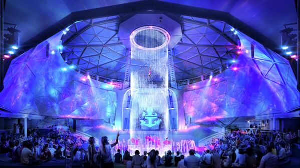 أكبر سفينة سياحية في العالم أيقونة البحار من شركة رويال كاريبيان انترناشيونال - سبوتنيك عربي