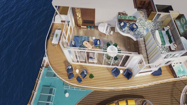 أكبر سفينة سياحية في العالم أيقونة البحار من شركة رويال كاريبيان انترناشيونال - سبوتنيك عربي