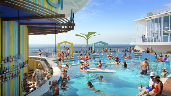 أكبر سفينة سياحية في العالم أيقونة البحار من شركة رويال كاريبيان انترناشيونال - سبوتنيك عربي