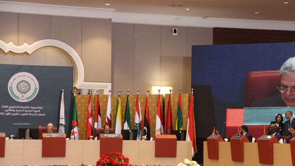 افتتاح الاجتماع التحضيري للقمة العربية الـ 31 بالجزائر على مستوى وزراء الخارجية - سبوتنيك عربي