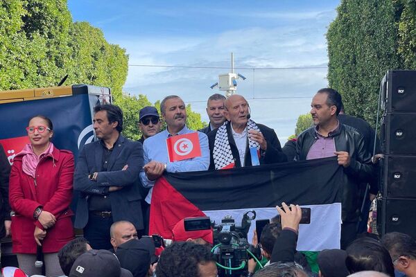 مسيرة احتجاجية في تونس تطالب برحيل قيس سعيد - سبوتنيك عربي