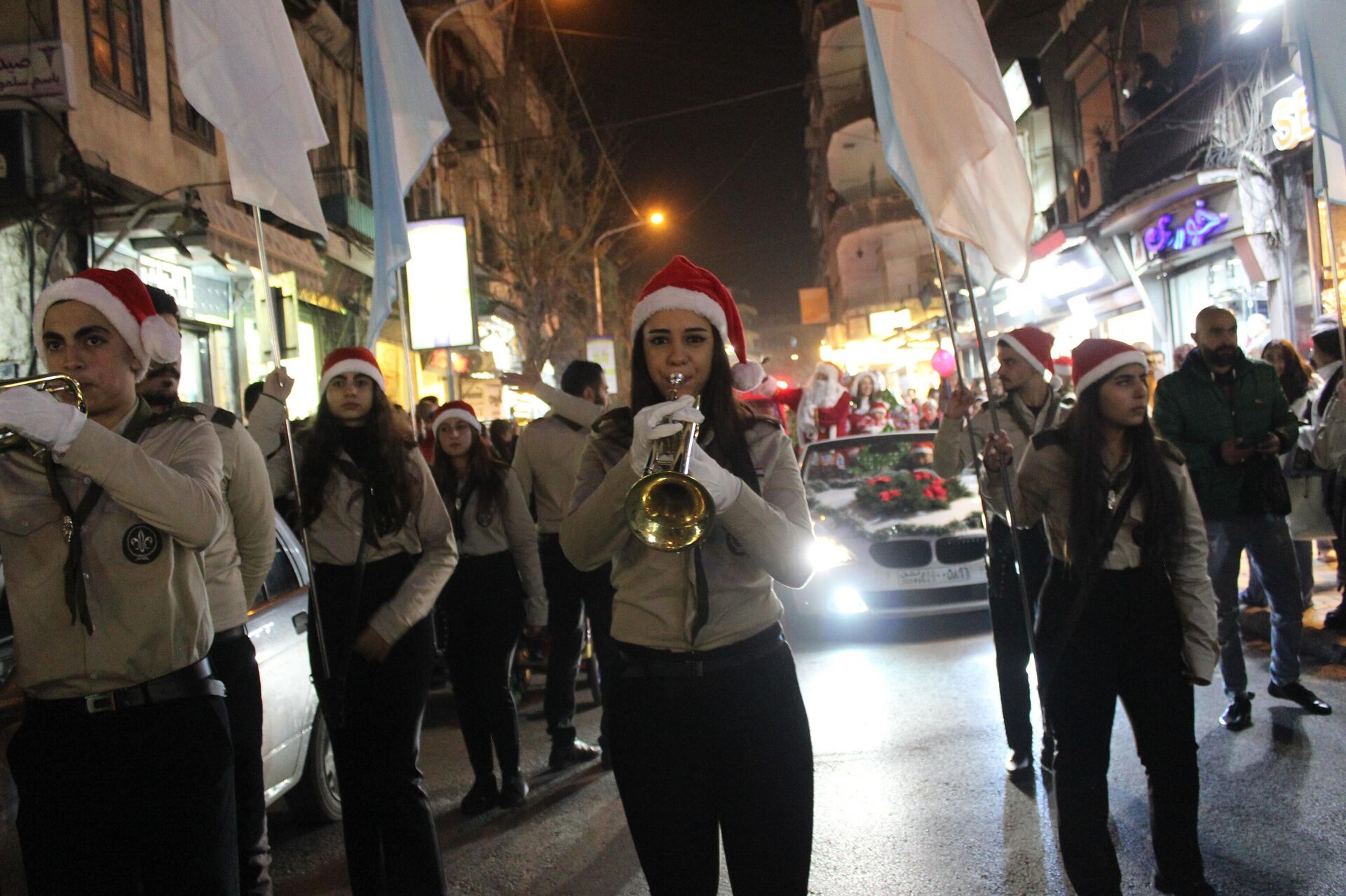كرنفال الميلاد يطوف في شوارع دمشق - سبوتنيك عربي, 1920, 24.12.2022