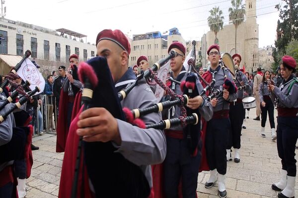 انطلاق الاحتفالات بعيد الميلاد في بيت لحم والأراضي الفلسطينية - سبوتنيك عربي