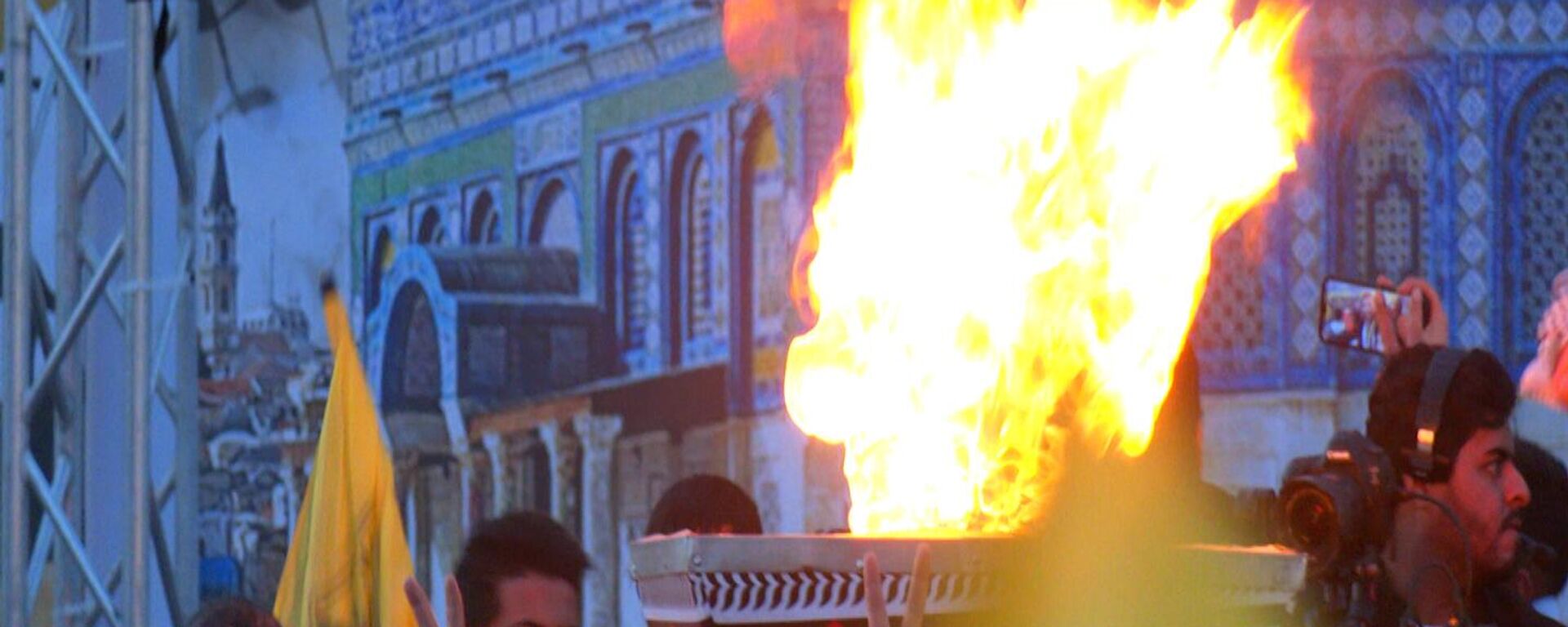 إحياء الذكرى 58 لانطلاقة حركة التحرير الوطني الفلسطيني فتح في غزة 31 ديسمبر 2022 - سبوتنيك عربي, 1920, 09.10.2025