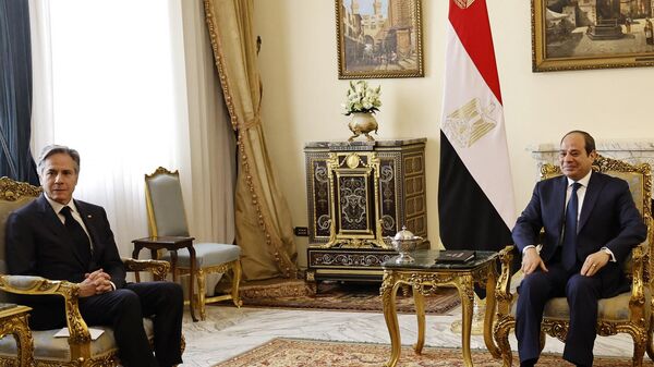 الرئيس المصري، عبد الفتاح السيسي، يستقبل وزير الخارجية الأمريكي، أنتوني بلينكين، في القاهرة، 30 يناير/ كانون الثاني 2023 - سبوتنيك عربي