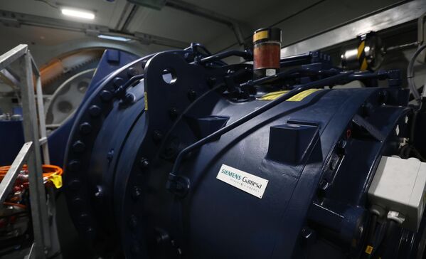 أقوى توربين رياح في العالم "14-222 DD" من شركة "سيمينس غاميسا" (Siemens Gamesa) في محطة كولسكايا لتوليد الكهرباء من الرياح في منطقة كولسكايا في مورمانسك شمالي روسيا - سبوتنيك عربي