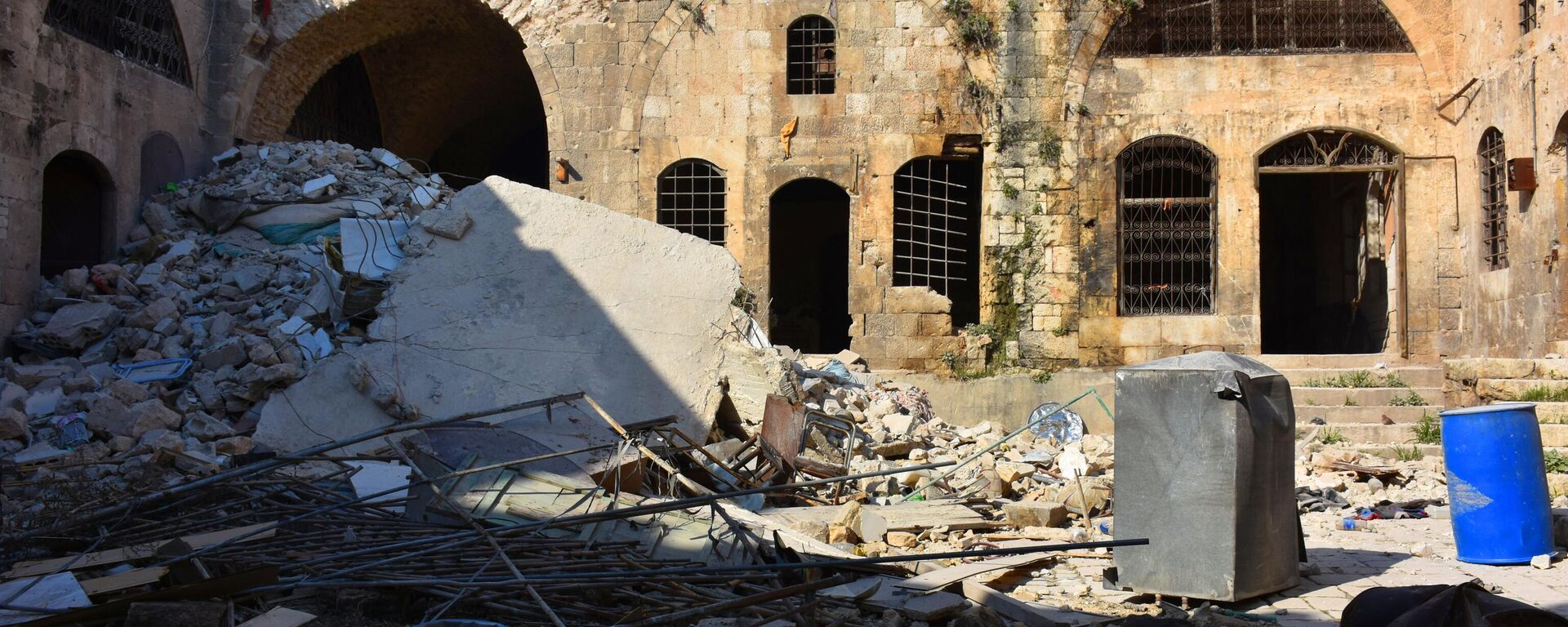 زلزال سوريا يخلّف دمارا كبيرا في أسواق حلب الأثرية - سبوتنيك عربي, 1920, 25.02.2023