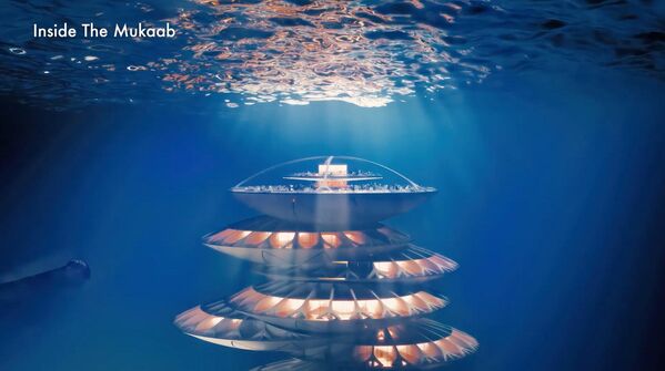 مشروع شركة المربع الجديد لتطوير داون تاون، وهو أكبر مجمع في العالم في وسط الرياض بالمملكة العربية السعودية - سبوتنيك عربي