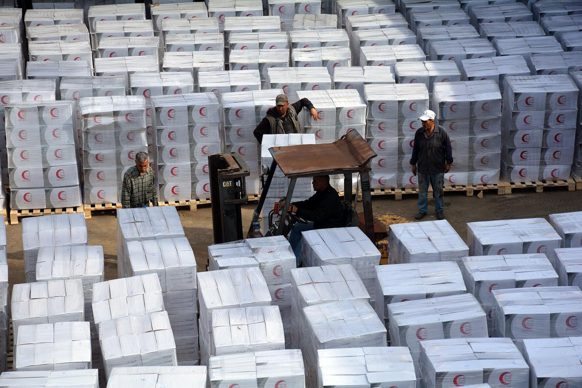 1000 طن مساعدات إغاثية إماراتية لمتضرري الزلزال تدخل ميناء اللاذقية 1000 طن مساعدات إغاثية إماراتية لمتضرري الزلزال تدخل ميناء اللاذقية - سبوتنيك عربي, 1920, 12.03.2023