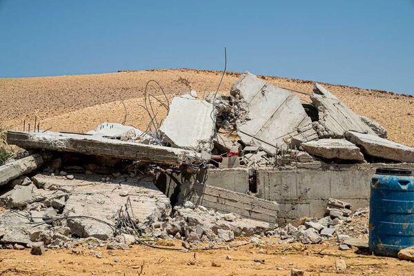 بيوت متدهمة في مسافر يطا جنوب الضفة الغربية - سبوتنيك عربي