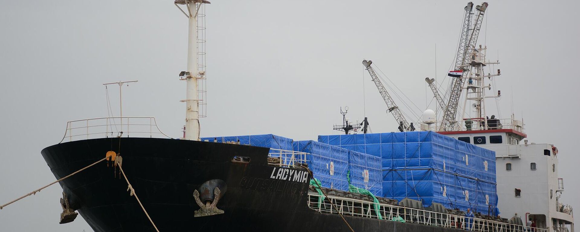 أمّت سفينة مساعدات من جمهورية الصين الشعبية ميناء اللاذقية، صباح اليوم، تحمل على متنها 225 وحدة سكنية مسبقة الصنع للمتضررين من الزلزال. - سبوتنيك عربي, 1920, 05.08.2025