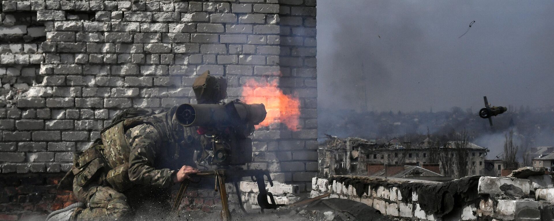 معارك مع القوات المسلحة الأوكرانية وسط أرتيوموفسك، منطقة العملية العسكرية الخاصة - سبوتنيك عربي, 1920, 05.01.2024