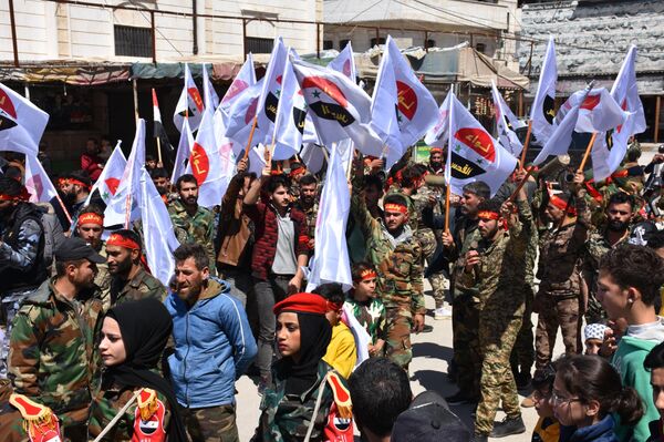 لواء القدس الفلسطيني ينظم مسير يوم القدس العالمي - سبوتنيك عربي